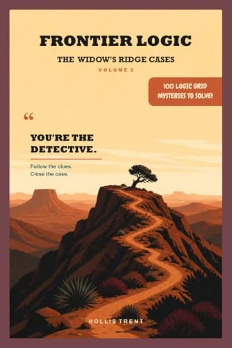 Frontier Logic, The Widow's Ridge Cases, Volume 3: a lone tree on a high ridge above a trail cut through the hills.